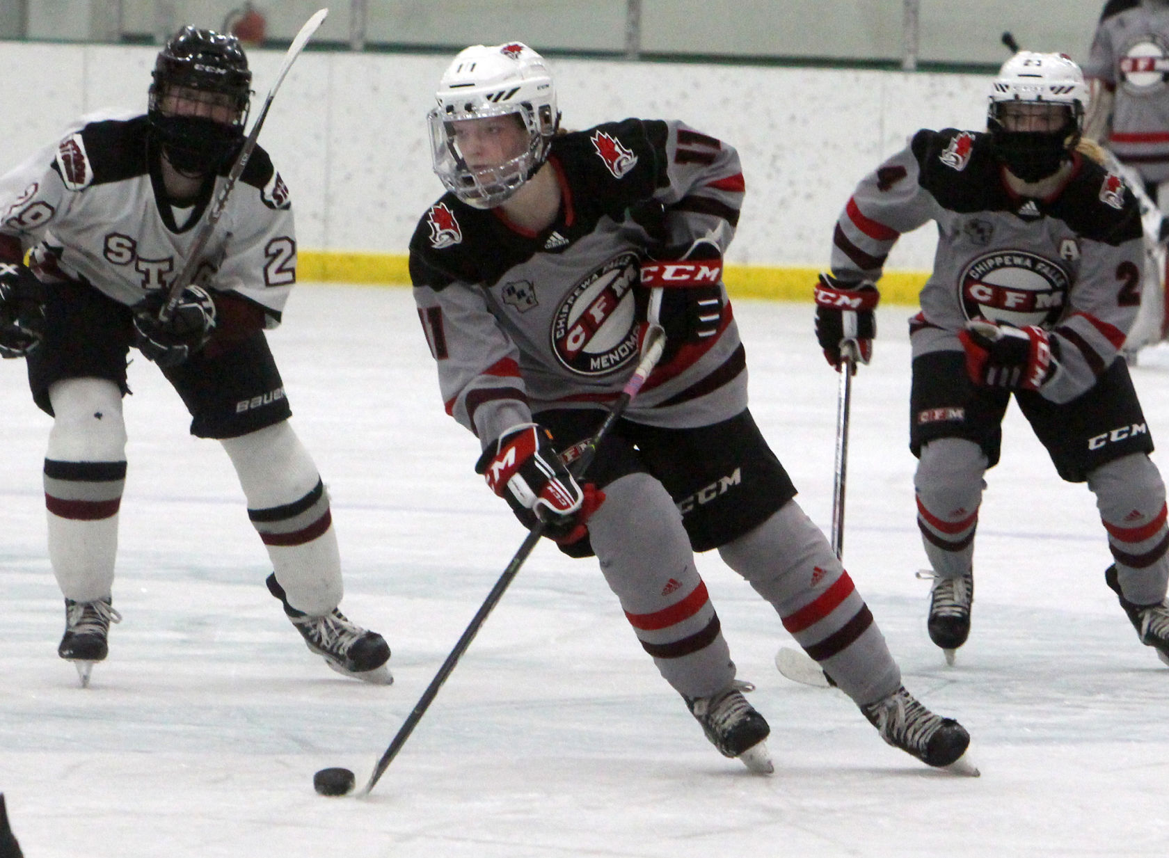 Prep girls hockey state semifinals: Chippewa Falls/Menomonie at Central Wisconsin 2-17-21